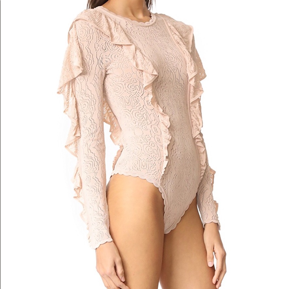 Blush Lace Knit Bodysuit